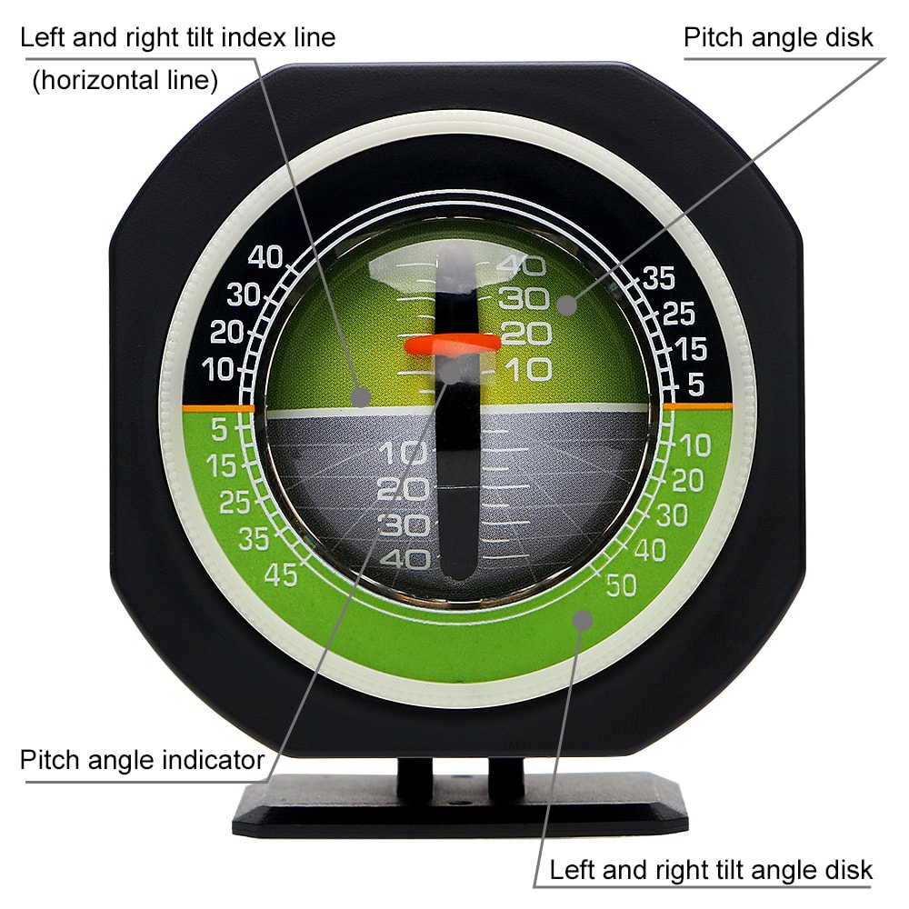 High Precision Car Inclinometer & Slope Meter Gauge with LED Display Vehicle Angle Level Gauge
