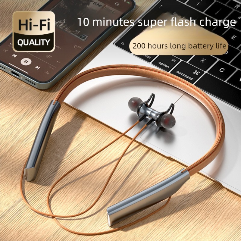 Premium Sport Wireless Neckband Earbuds With Mic Bluetooth Neckband Earphones 1