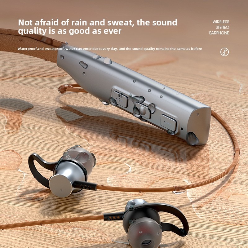 Premium Sport Wireless Neckband Earbuds With Mic Bluetooth Neckband Earphones 4
