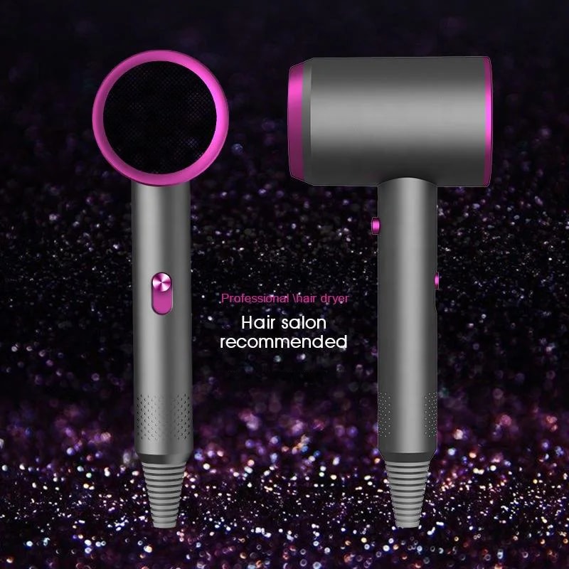Professional High Speed Portable Ionic Hair Dryer Low Noise, Fast Drying, Negative Ion