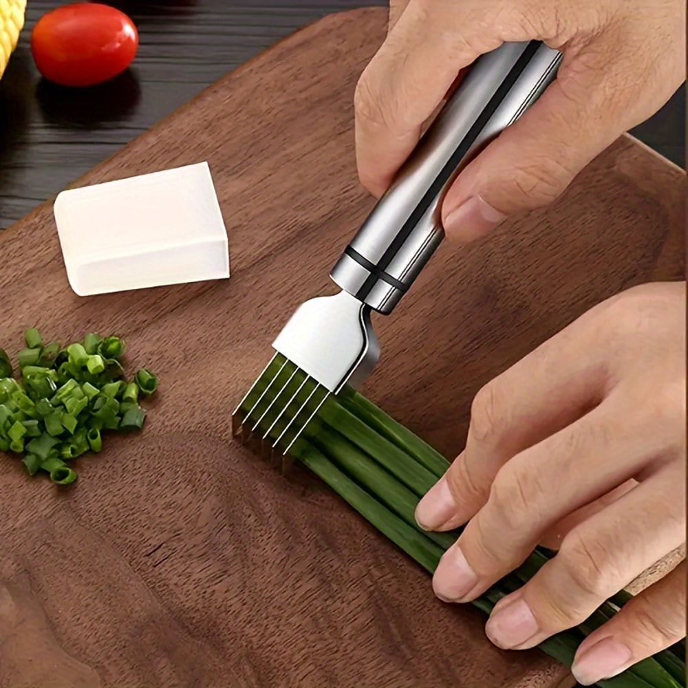 Stainless Steel Vegetable & Garlic Chopper Portable Kitchen Tool