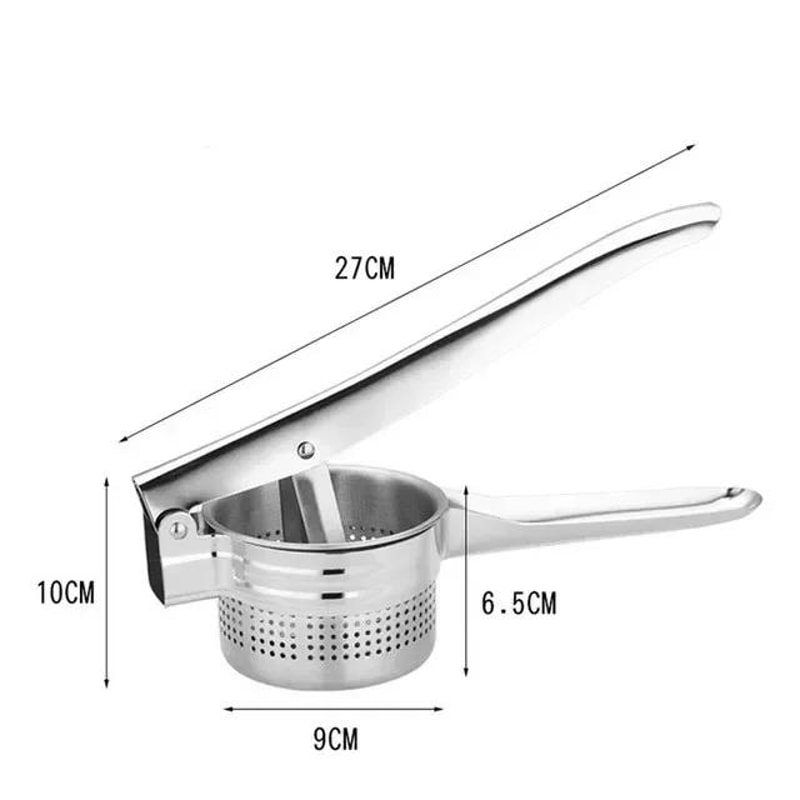 Premium Stainless Steel Potato Masher & Vegetable Ricer Kitchen Cooking Tool