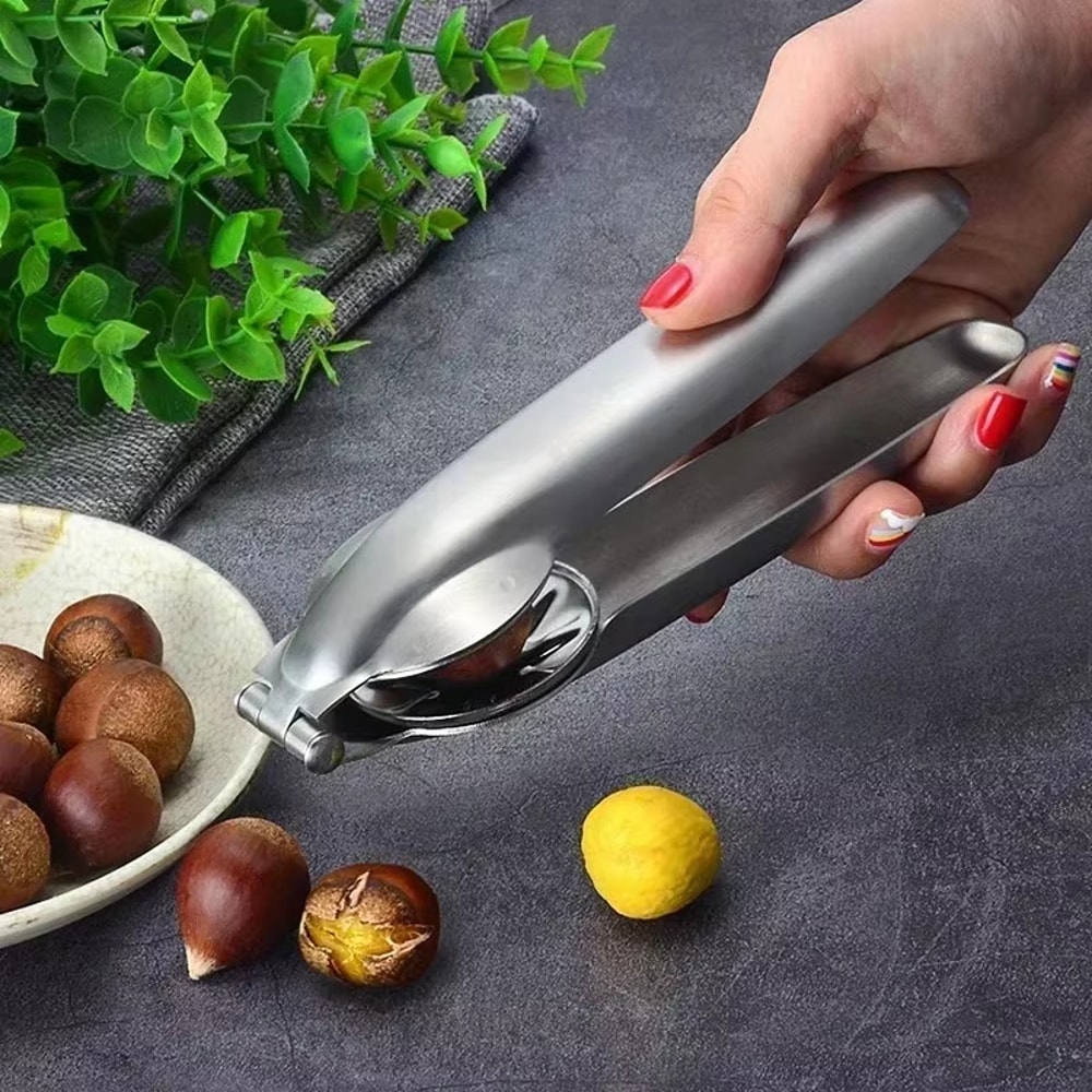 Chestnut Cracker & Nut Opener Stainless Steel Kitchen Tool