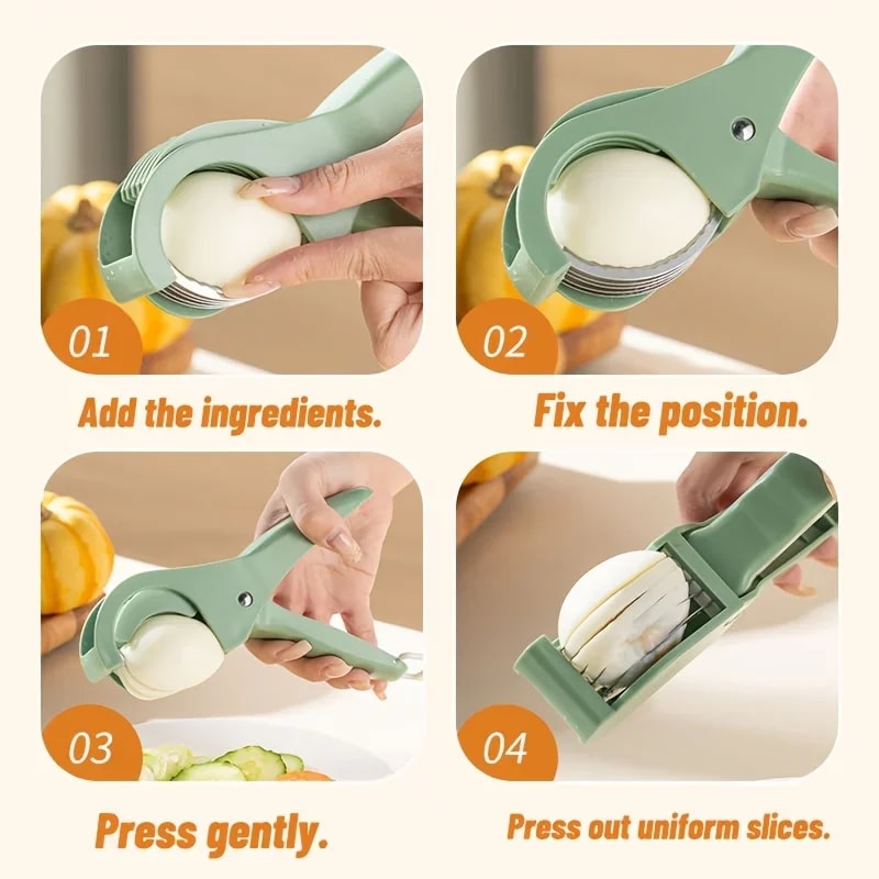 Multifunctional Vegetable & Fruit Slicer with Adjustable Blades Carrots, Cucumbers, Tomatoes