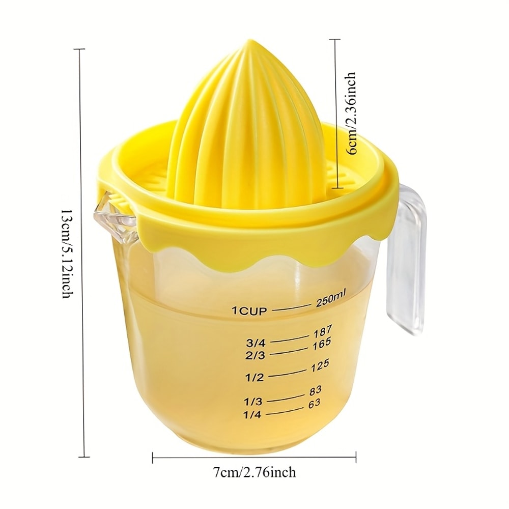 Manual Citrus Juicer Portable Fruit Hand Squeezer for Lemons & Oranges