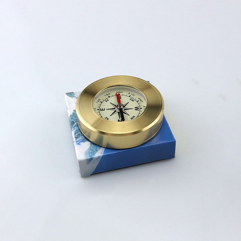 Vintage Pocket Direction Finder Solid Brass Nautical Compass for Outdoor Adventure