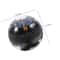 Black Mini Car Dashboard Compass Outdoor Navigation for Motorcycle & Hiking