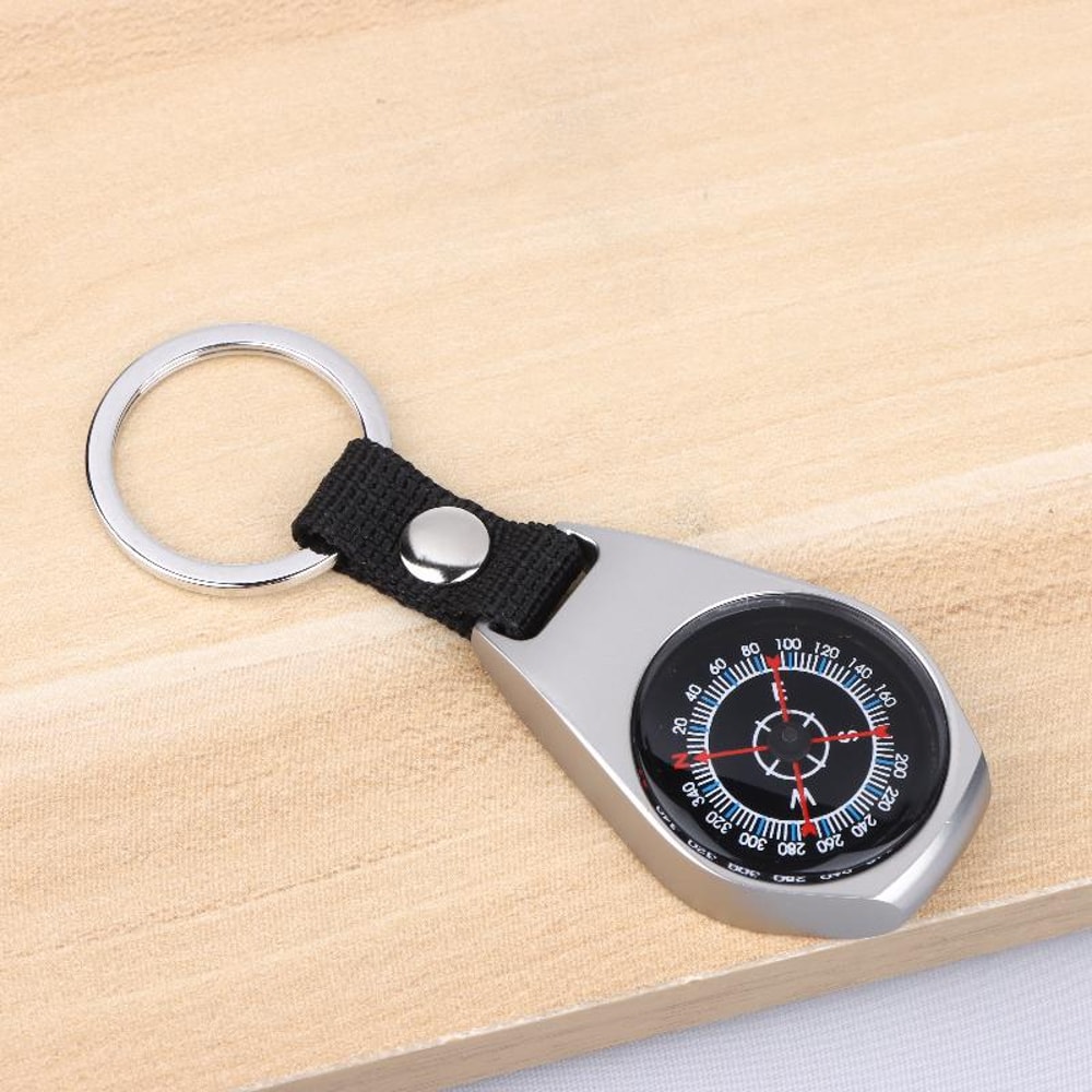 Premium Carabiner Compass Keychain Portable Outdoor Navigation Tool For Hiking Survival 1