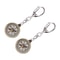 Vintage Outdoor Pocket Compass Keychain Compact Navigation Tool Set 4