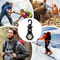 Outdoor Carabiner Pocket Watch With Glow Compass Waterproof Quartz 4