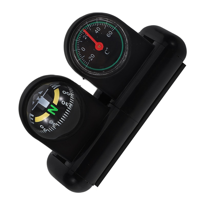 Premium Car Dashboard Compass Thermometer Navigation Ball Gauge 5