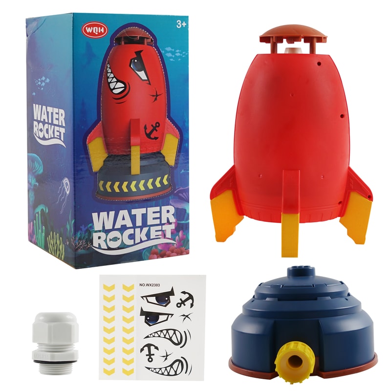 Outdoor Water Rocket Launcher Toy For Kids Garden Fun Sprinkler 7