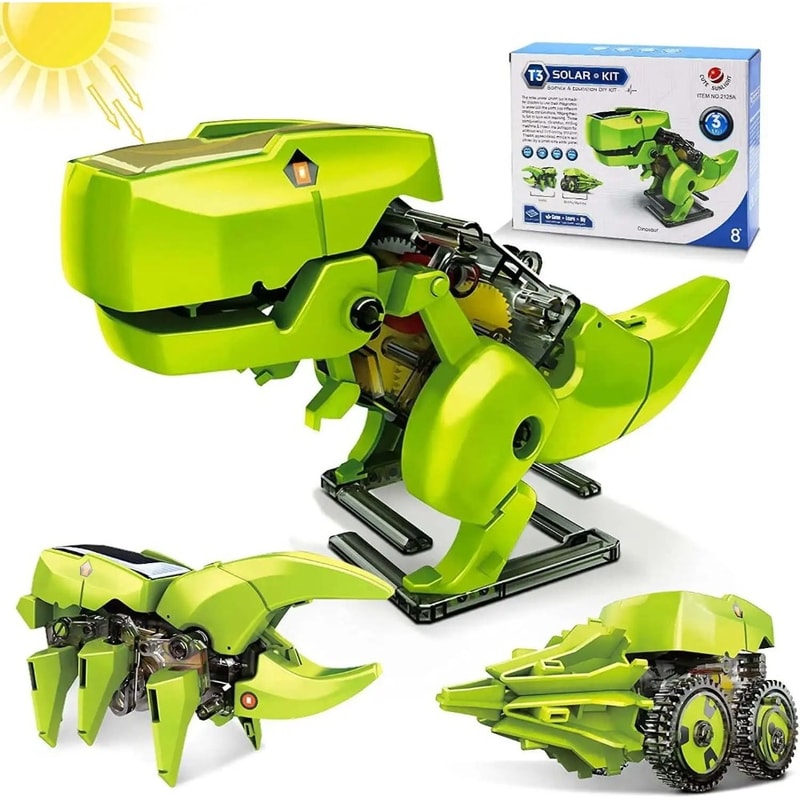 Solar Robot Dinosaur Kit for Kids Learning Toy