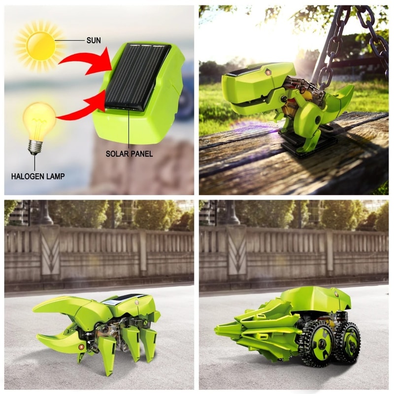 Solar Robot Dinosaur Kit for Kids Learning Toy