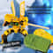 Magnetic Transforming Robot Toy Ice Cream Warrior Action Figure For Kids Educational Kids Robot Gif 2