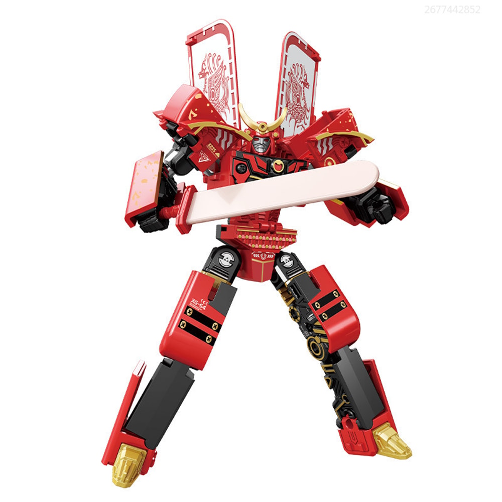 Magnetic Transforming Robot Toy Ice Cream Warrior Action Figure For Kids Educational Kids Robot Gif 5