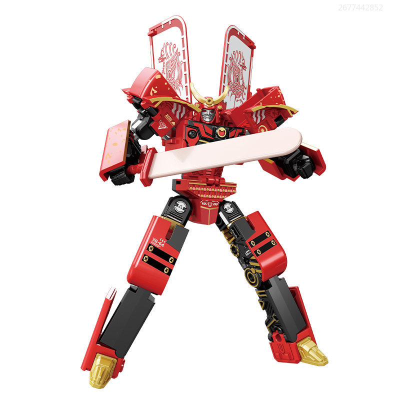 Magnetic Transforming Robot Toy Ice Cream Warrior Action Figure For Kids Educational Kids Robot Gif 5