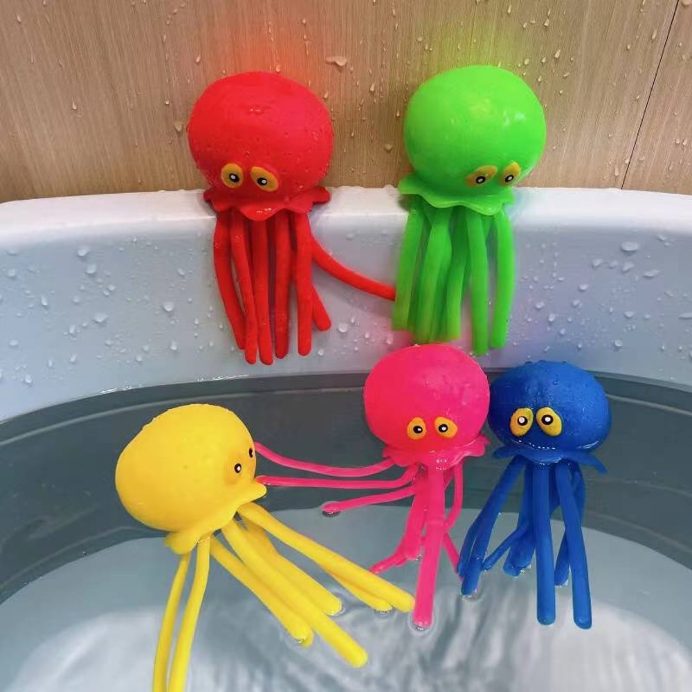 Interactive Octopus Kids Bath Toy Squeeze & Spray Water Play Toy for Bathtub, Pool & Summer Gifts