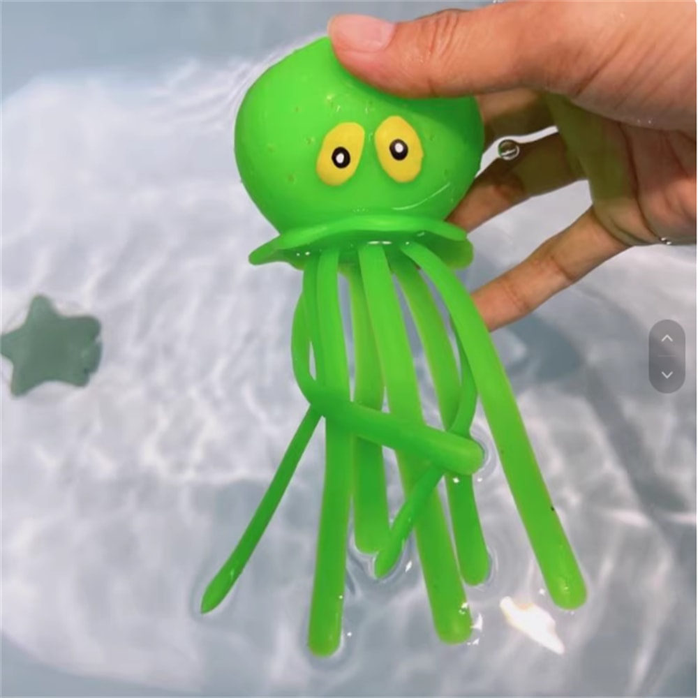 Interactive Octopus Kids Bath Toy Squeeze & Spray Water Play Toy for Bathtub, Pool & Summer Gifts