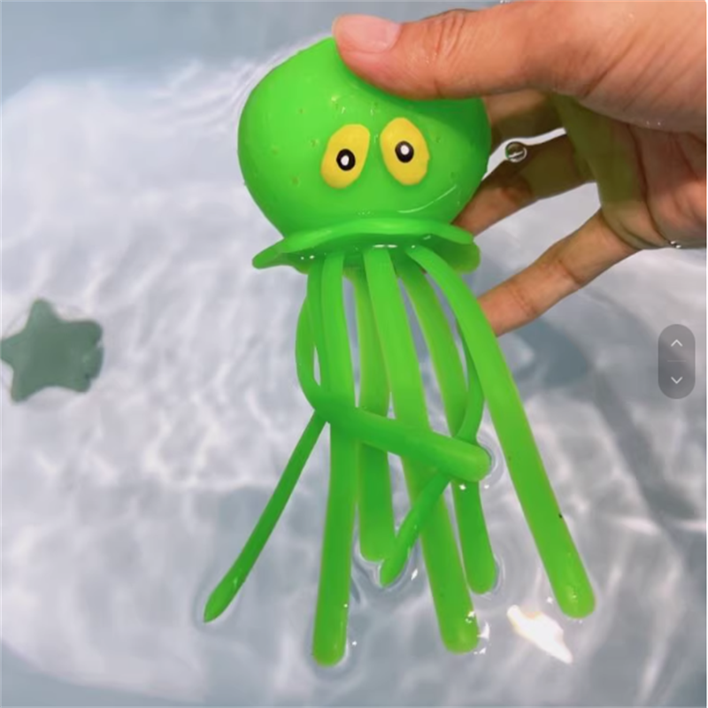 Interactive Octopus Kids Bath Toy Squeeze & Spray Water Play Toy for Bathtub, Pool & Summer Gifts