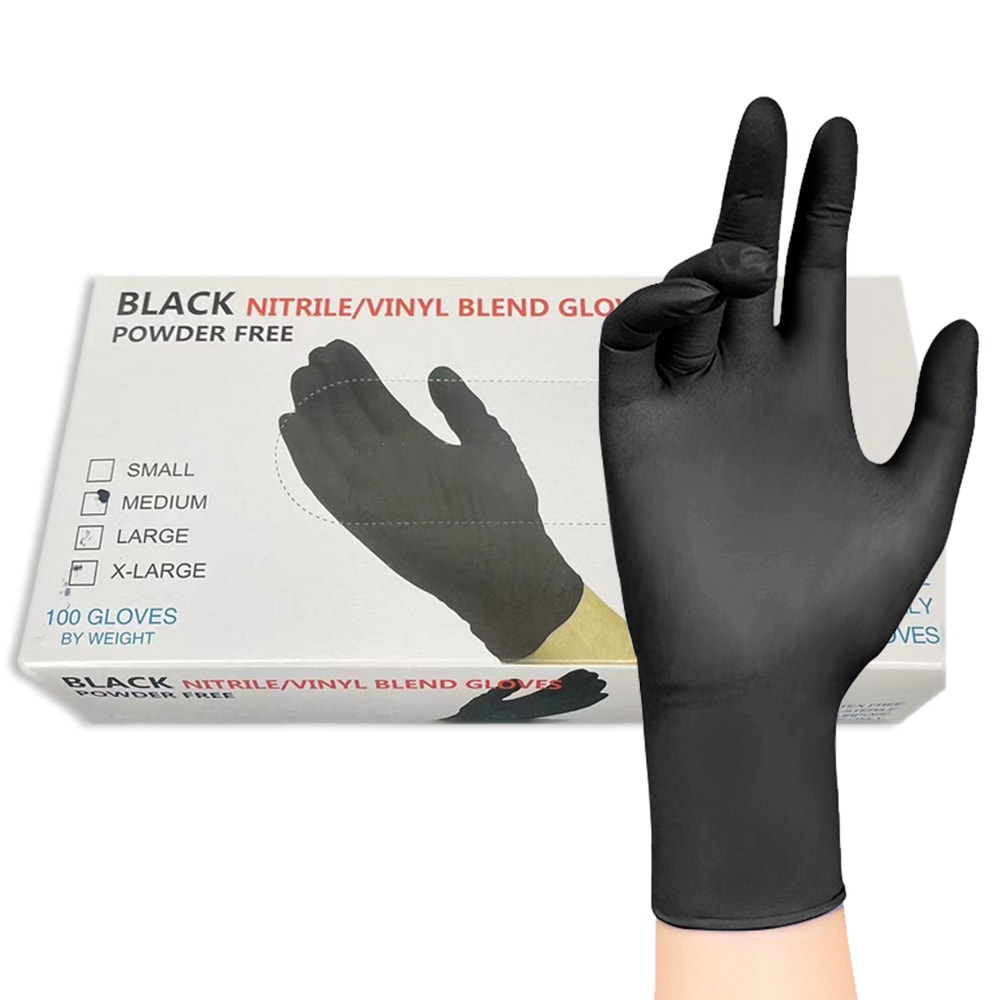 Black Disposable Gloves Latex Free For Food Prep Medical And Cleaning 3