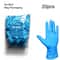 Blue Nitrile Gloves Powder Free Latex Free Disposable Grip Gloves 7