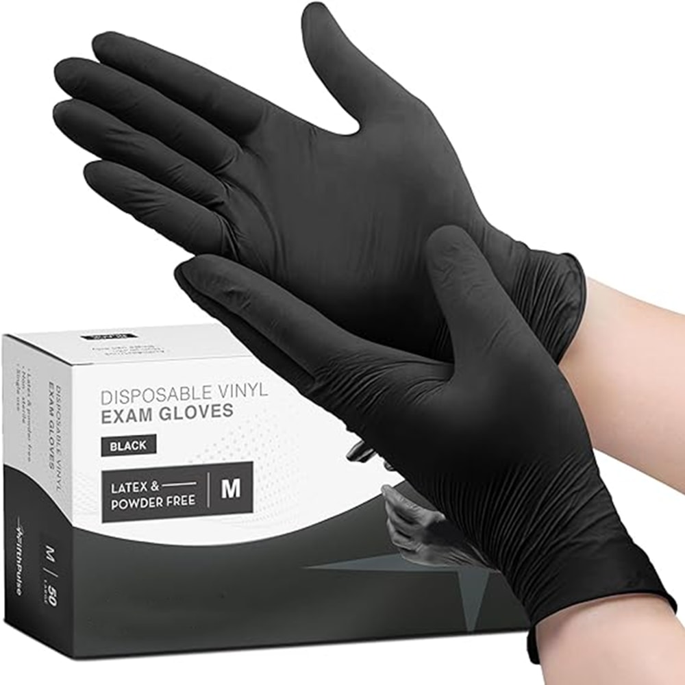 Thick Black Nitrile Gloves for Cleaning Cooking Hair Dyeing and Tattoo Use