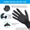 Thick Black Nitrile Gloves for Cleaning Cooking Hair Dyeing and Tattoo Use