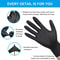 Thick Black Nitrile Gloves for Cleaning Cooking Hair Dyeing and Tattoo Use