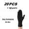 Thick Black Nitrile Gloves for Cleaning Cooking Hair Dyeing and Tattoo Use