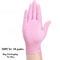 Pink Powder Free Disposable Nitrile Gloves For Cleaning Kitchen And Salon 4