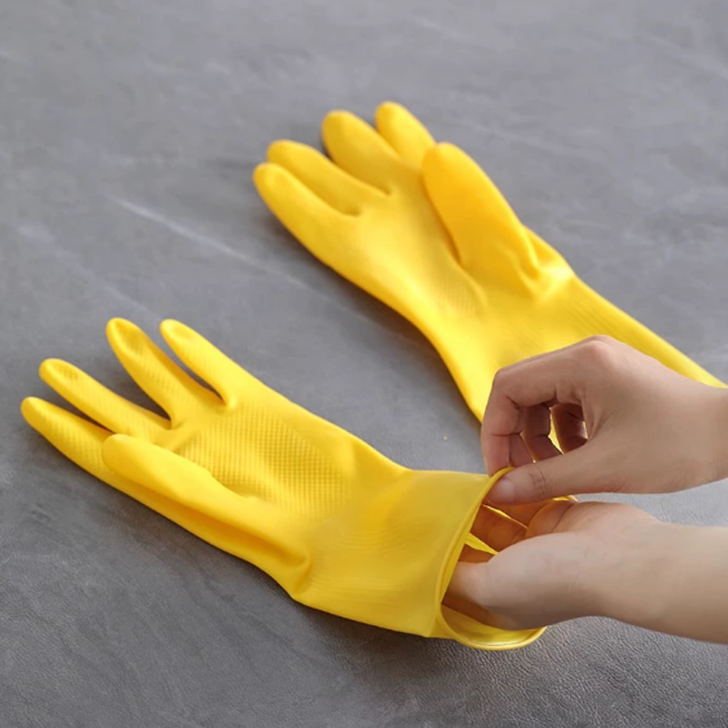 Thickened Rubber Gloves For Washing Dishes Waterproof Reusable Latex Cleaning Gloves 1