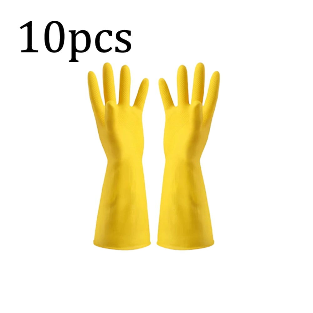 Thickened Rubber Gloves For Washing Dishes Waterproof Reusable Latex Cleaning Gloves 6