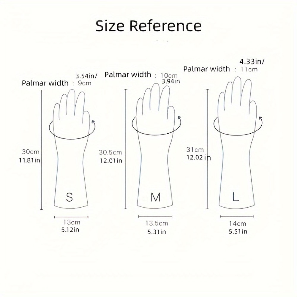 Durable Dishwashing Gloves for Kitchen Cleaning and Household Chores