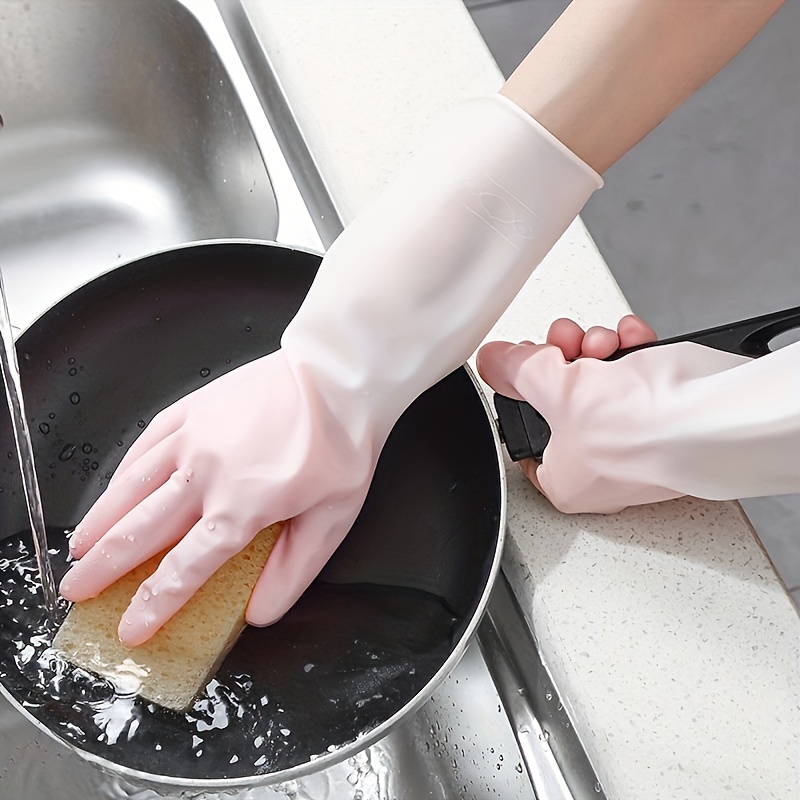 Durable Dishwashing Gloves for Kitchen Cleaning and Household Chores