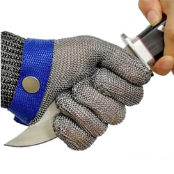 stainless steel cut resistant glove for butcher work and kitchen cutting safety