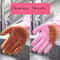 Silicone Dishwashing Gloves For Reusable Kitchen Pet And Car Cleaning 2