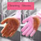 Silicone Dishwashing Gloves For Reusable Kitchen Pet And Car Cleaning 2