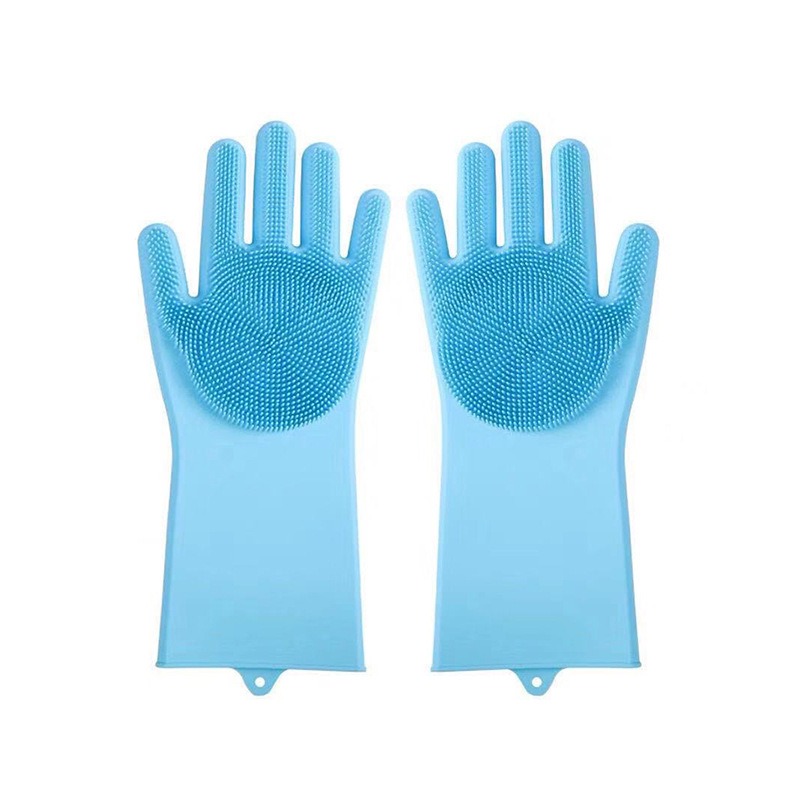 Silicone Dishwashing Gloves For Reusable Kitchen Pet And Car Cleaning 7