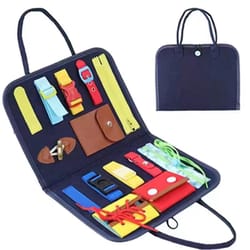 montessori busy board sensory book for toddler travel learning