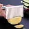 Stainless Steel Crinkle Cutter Potato Slicer for Wavy Fries and Veggies