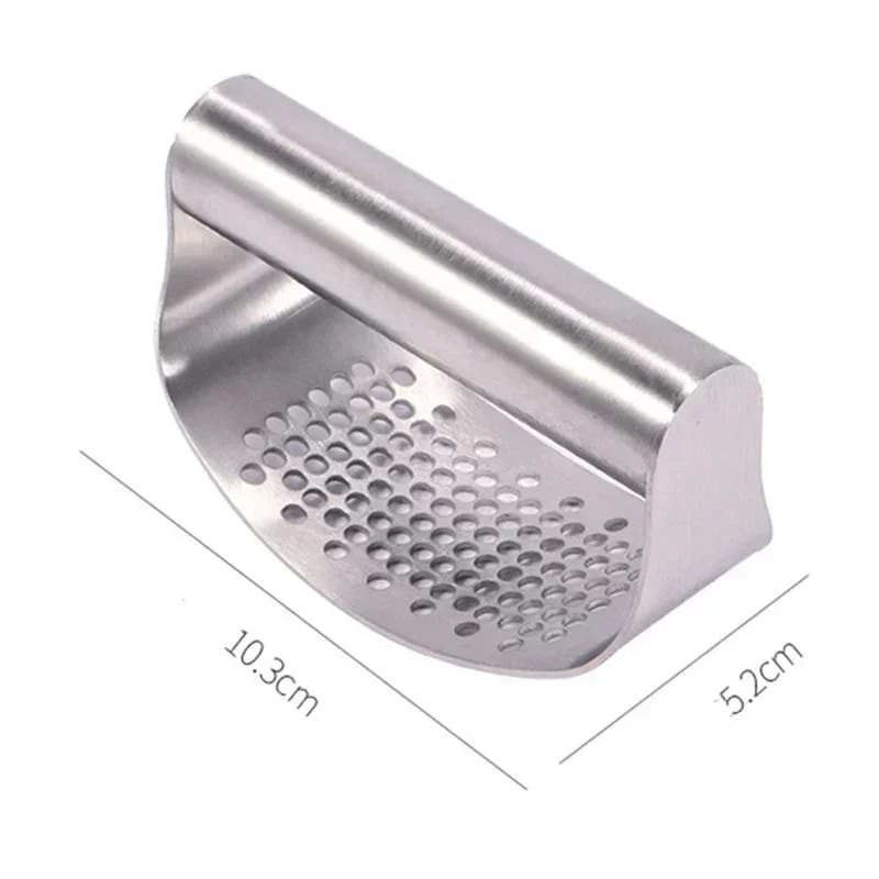 Stainless Steel Garlic Press Rocker Manual Garlic Mincer 4