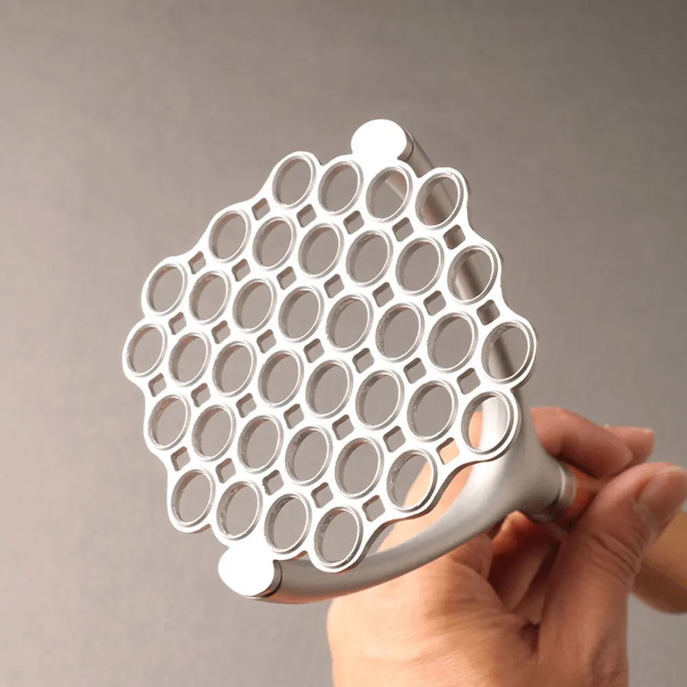 Easy Press Potato Masher and Fruit Press for Smooth Purees
