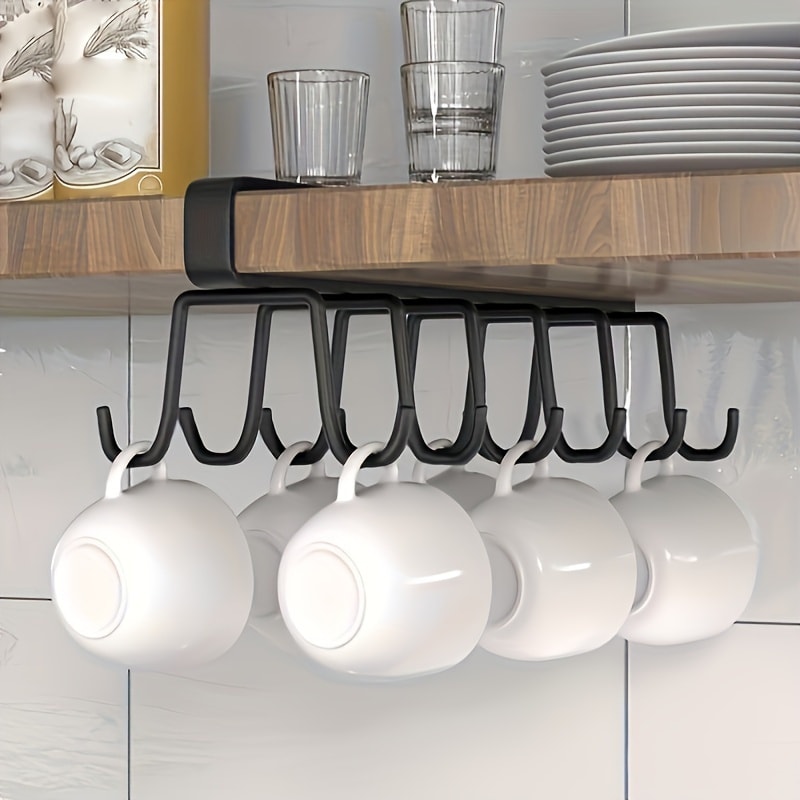 Under Cabinet Mug Rack for Coffee Cups