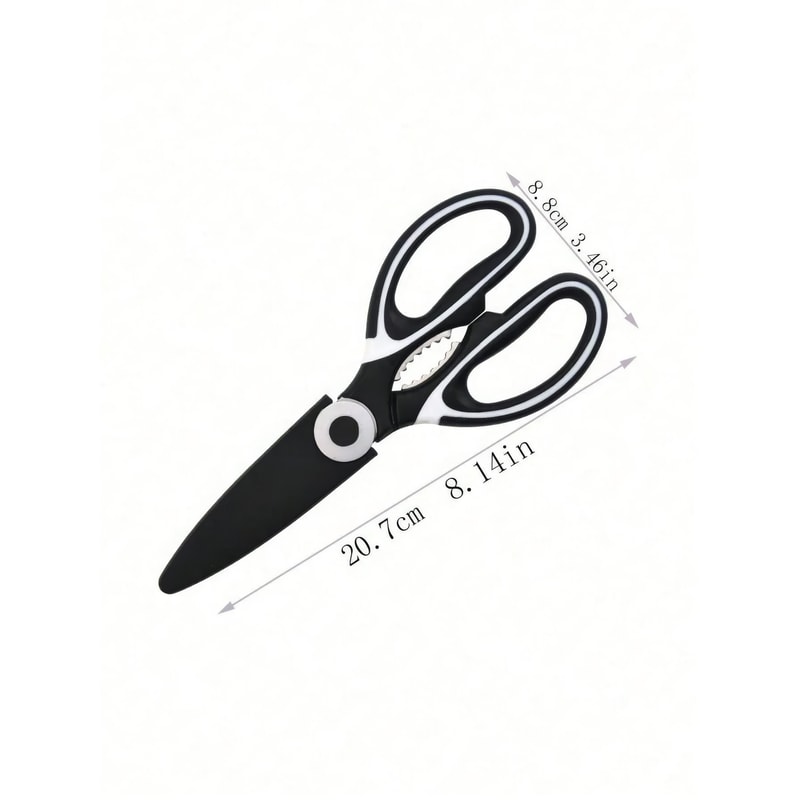 Multifunctional Kitchen Scissors with Ergonomic Handle for Cooking and Meal Prep