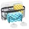 Stainless Steel Sponge Holder For Sink With Suction Cup Fast Drainage Rack 7