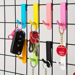 wire grid hooks for bathroom storage rack, jewelry display and home office organizer