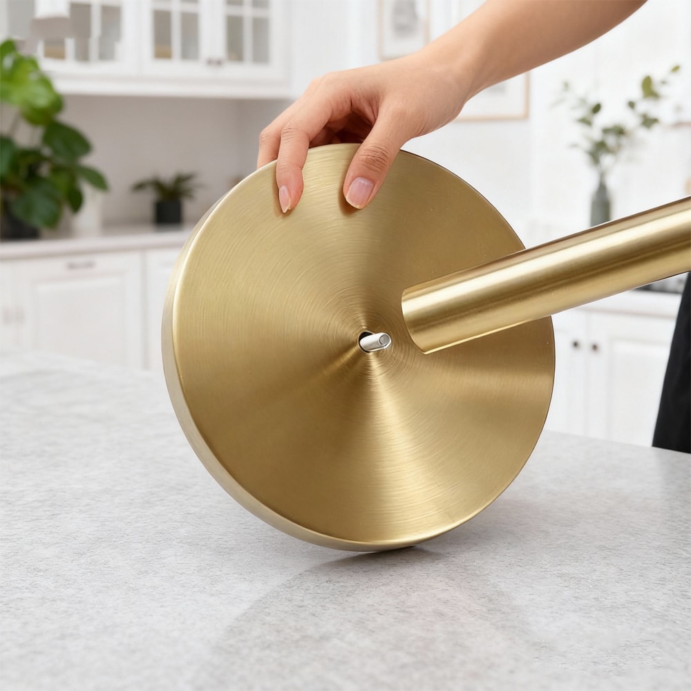 Gold Stainless Steel Paper Towel Holder for Elegant Kitchen Organization