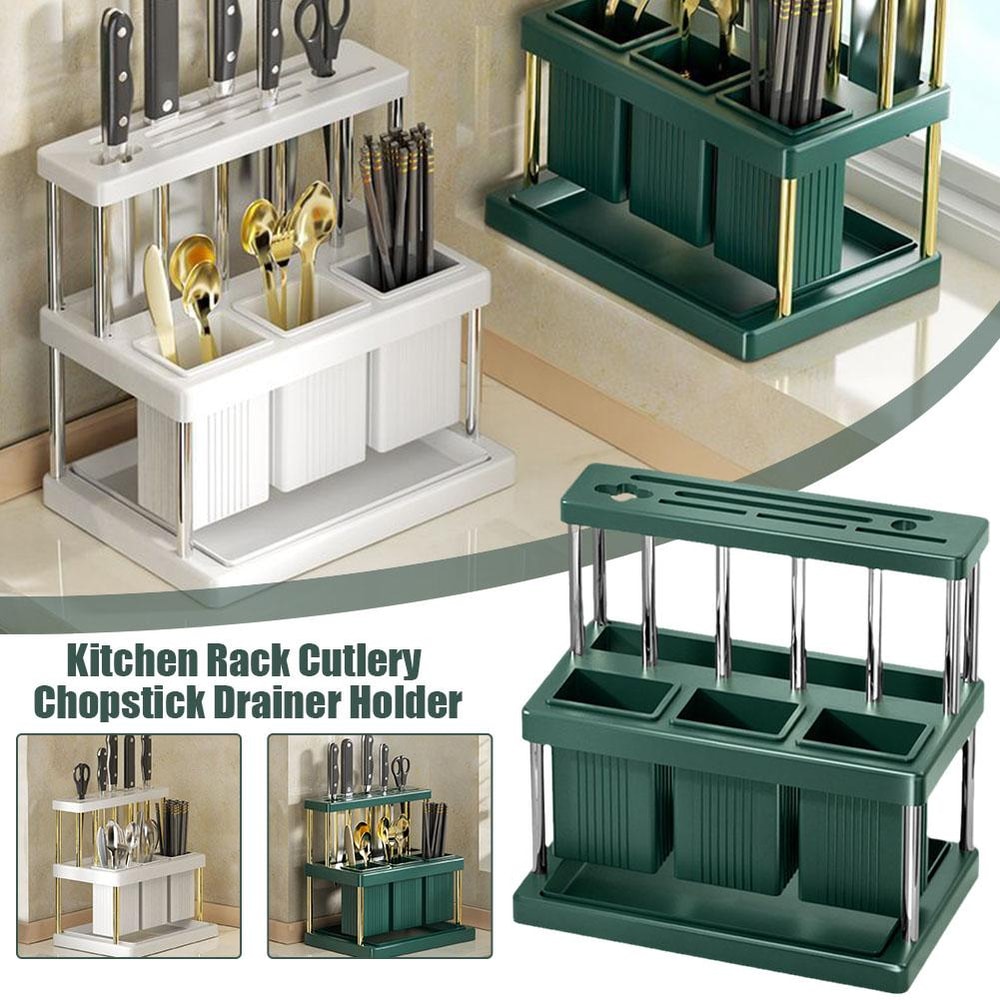 Kitchen Cutlery Holder Countertop Utensil Organizer For Spoons Forks Chopsticks 1