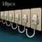 Reusable No Drill Wall Hooks For Kitchen And Bathroom 0